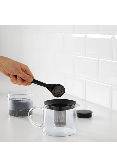 Ikea Riklig Çaydanlık, Cam 0,6 Litre, Cam, Teekanne Sku: Smg8690010546784 Açık Bej
