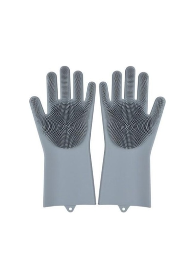 Sihirli Isıya Dayanıklı Silikon Çok Amaçlı Bulaşık Eldiven Fırçası Magic Gloves Çok Renkli