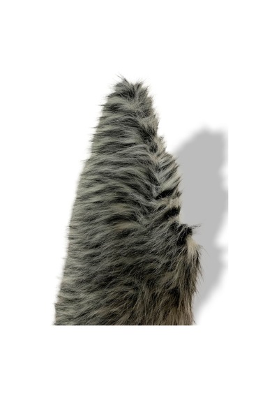 Zp Ithal Ultra Yumuşak , Peluş Kumaş Yüksek Kalite 100x150 Cm Tekstil Beyaz Gri Beyaz Gri