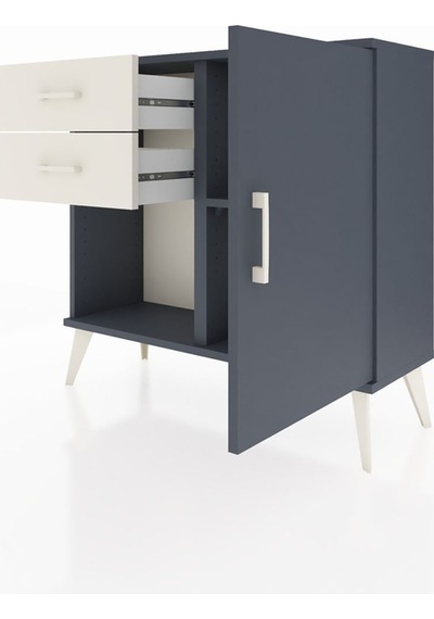 Arges Şifonyer Tek Raflı 2 Çekmeceli Tek Kapaklı 88x30x80 Antrasit-antrasit/aytaşı Antrasit/aytaşı Arges Şifonyer Tek Raflı 2 Çekmeceli Tek Kapaklı 88x30x80 Antrasit-antrasit/aytaşı Antrasit/aytaşı