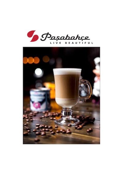 2 Adet Irısh Kulplu Latte Bardak 55141 Beyaz