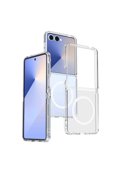 Galaxy Uyumlu Z Flip 7 Kılıf Kamera Korumalı M-safe Sert Pc Porto Kılıf Şeffaf