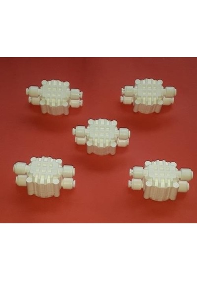 5 Adet 4 Yollu Vana Su Arıtma Shut Of Valf Valve Quick