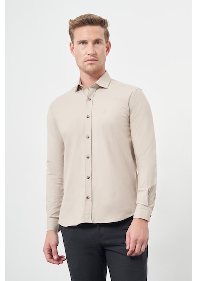 İmza Bej Uzun Kol Düz Bez Ayağı Yarım İtalyan Yaka Cepsiz Pamuklu Classic Slim Fit Gömlek 1004245211 Bej İmza Bej Uzun Kol Düz Bez Ayağı Yarım İtalyan Yaka Cepsiz Pamuklu Classic Slim Fit Gömlek 1004245211 Bej