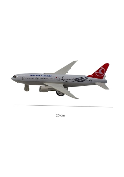 Oyuncak Uçak 380 Metal Işıklı Sesli Çek Bırak 20 Cm