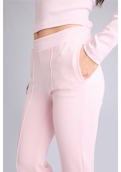 Defacto Flare Fit Elastik Bağlamalı Bel Modal Pantolon G9445ax26wnpn74 Pembe-pn74
