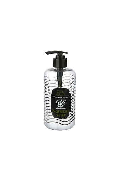Hubrendy Çer Şeffaf Sıvı Sabunluk Yuvarlak Plastik Pompalı 500 Ml Diğer