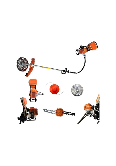 Çelik Piston Sırt Tipi Benzinli Motorlu Ot Çalı Tırpanı Çim Biçme Makinesi