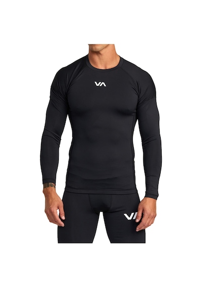Rvca Rvca Compression Ls Erkek Siyah Koşu Tişört Blk