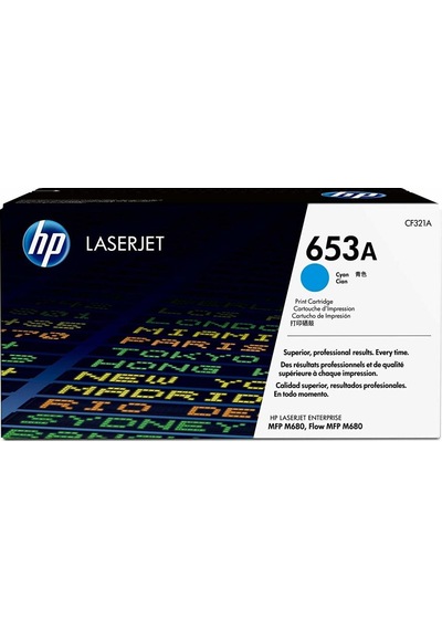 Hp 653A-Cf321A Mavi Toner.M680Z
