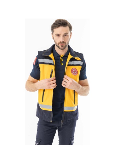 112 Acil Tıp Teknisyeni Yelek Reflektörlü Unisex Att004 Çok Renkli