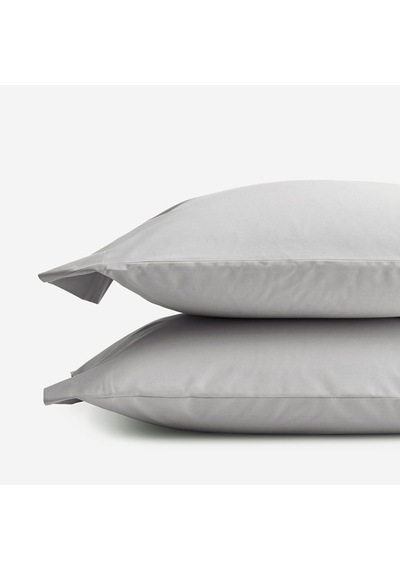 Prime Sleeks %100 Pamuk Yastık Kılıfı 2 Adet - Gri - 50x70cm Gri