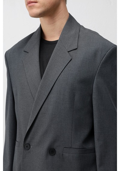 Antioch Relaxed Fit Erkek Blazer Ceket Gri