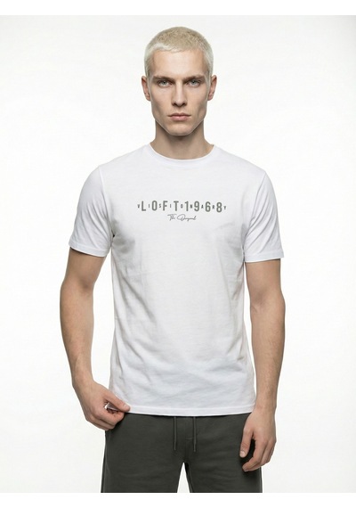 LOFT Regular Fit Erkek Tshirt K.kol Lf2041024 Q1.v1 Beyaz