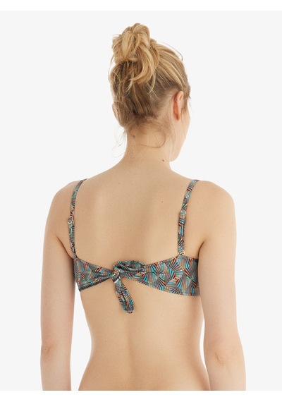 Kadın Bikini Üst 10717 - Desenli Çok Renkli