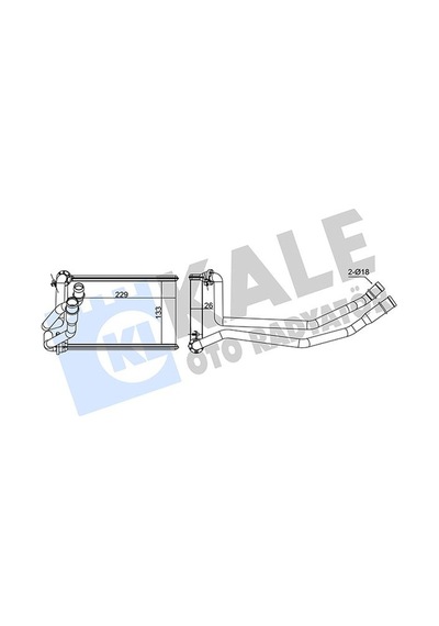 Kalorifer Radyatörü Kale 351685 Renault Megane Iı 2002-2008 Oem 7701209524