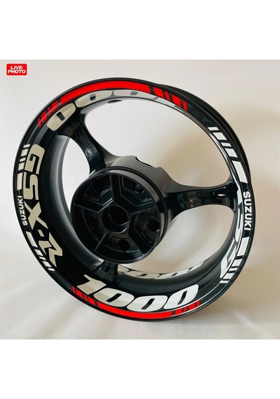 Suzuki GSX-R 1000 Çift Renk Jant Sticker Etiket Modeli