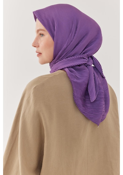 Mirsoy Scarf Piliseli Eşarp - Mor Mor