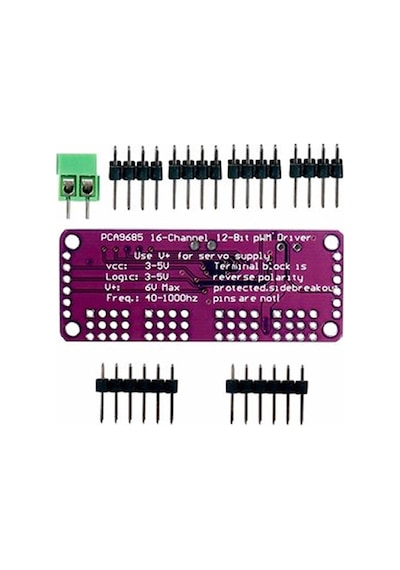 Pca9685 I2c 16 Kanal Programlanabilir 12 Bit Pwm Sinyal Oluşturucu Kartı Servo Motor Sürücü