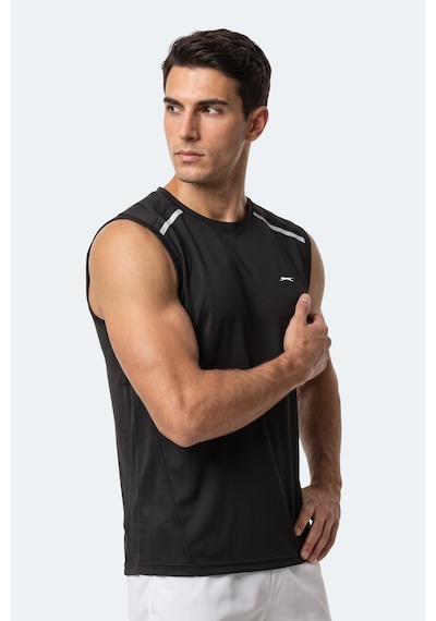 Slazenger Rexıs Erkek Kolsuz Siyah Tişört