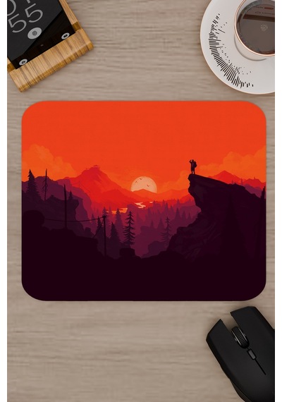 Dijital Dağ V2 22x18 Gaming Kauçuk Kaymaz Taban Mouse Pad Fare Altlığı
