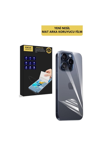 Apple iPhone 6 Uyumlu Premium Arka Mat Ekran Koruyucu Özel Kesim Hydrogel Film