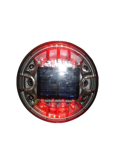 Polikorbonat Gövdeli 2x4 Led Li Solar Yol Butonu