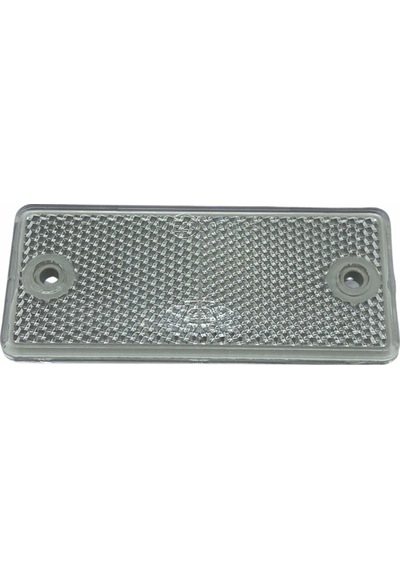 Reflektör Dikdörtgen Delikli Beyaz 40x90 Mm