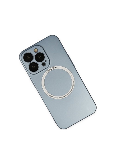 Apple Uyumlu - iPhone 13 Pro Kılıf Jack Magneticsafe Lens Silikon - Sierra Blue