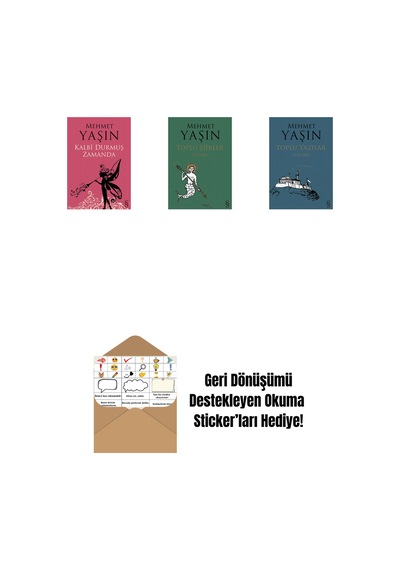 Kalbi Durmuş Zamanda + Toplu Şiirler + Toplu Yazılar + Okuma Sticker'ları