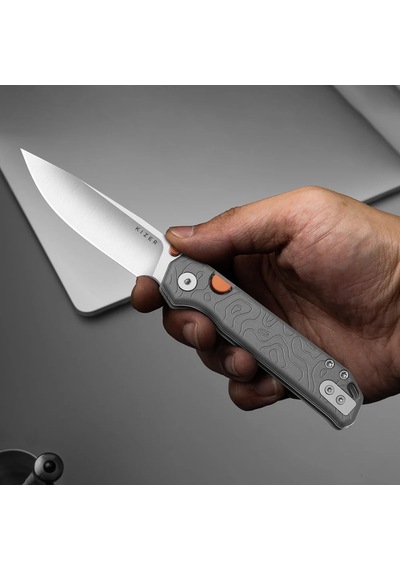 Kizer Begleiter 2.9 Kizer Button Liner Lock Gray Aluminum S35vn Kizerb 3458.2bda1 Kamp Çakısı Sarı