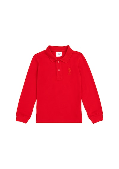 U.S. Polo Assn. Erkek Çocuk Kırmızı Basic Polo Yaka Tişört 50289141-VR030