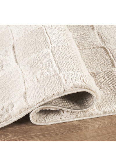 Kaşmir Halı 7/24 Plushy Todra Krem 80x300 Cm Bej