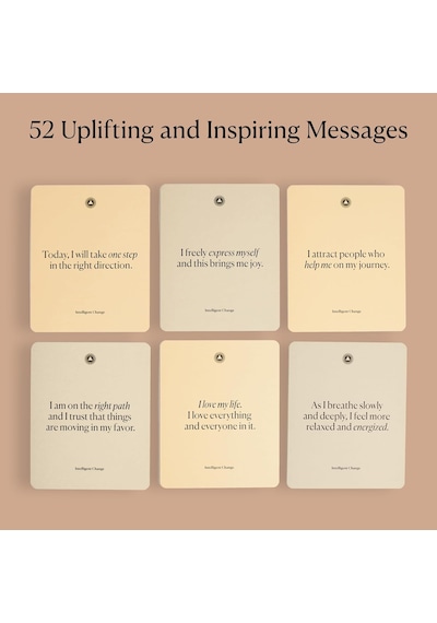 Mindful Affirmations Orijinal Renkli Motivasyon Ve Olumlama Kart