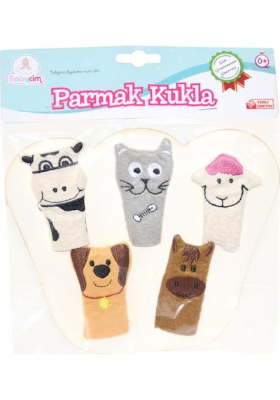 Urt020-001 Babycim Çiftlik Hayvanları Parmak Kukla 5'li -birlik