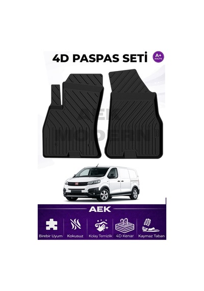 Fiat Scudo Sonrası Ulysee 4d Paspas Seti 2022 Sonrası A++ Kalite 2 Parça