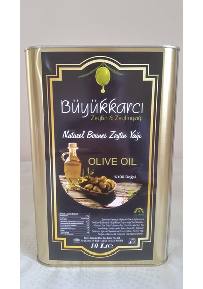 Büyükkarcı Naturel Biricnci Zeytinyağı Teneke 10 L