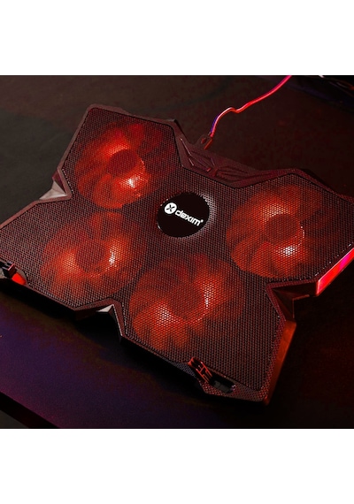 Dexim DNA002 Frigus Ledli 4 Fanlı 17.3" Stand Gaming Notebook Soğutucu Dexim DNA002 Frigus Ledli 4 Fanlı 17.3" Stand Gaming Notebook Soğutucu