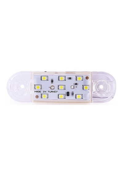 9 LEDLİ TOMBUL PARMAK LED BEYAZ 12V-24V  DEKORATİF LAMBA