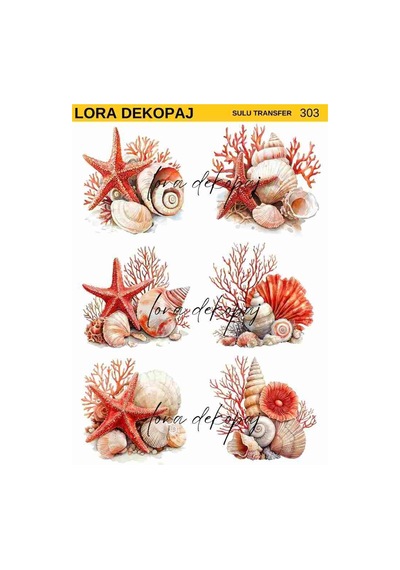 Lora Dekopaj Sulu Transfer Kağıdı - 303 25x35 Cm