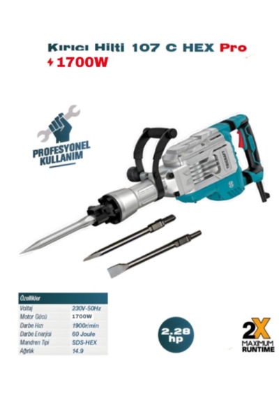 Tricraft 107H Kırıcı Hilti