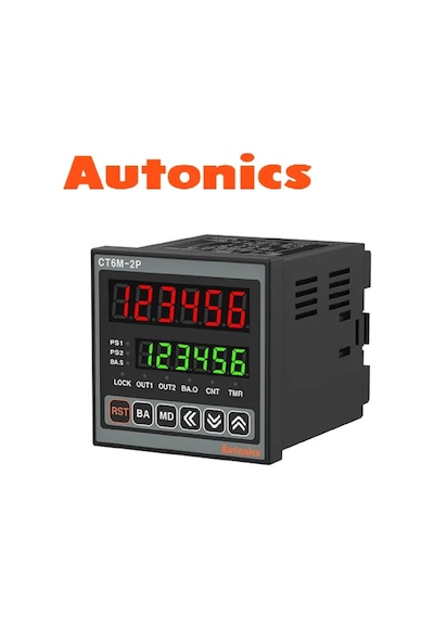 Autonics Ct6m-2p4 ,72x72mm 110v..220vac Kontak-2a 6-hane Sayıcı/zaman Röle