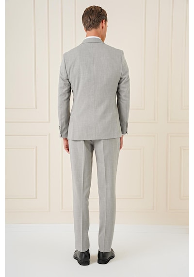 Efor Tk 902 Slim Fit Gri Klasik Takım Elbise Gri
