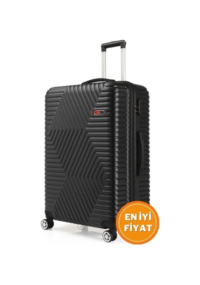 G&d Polo Suitcase Abs Siyah Büyük Boy Valiz 600.01-b