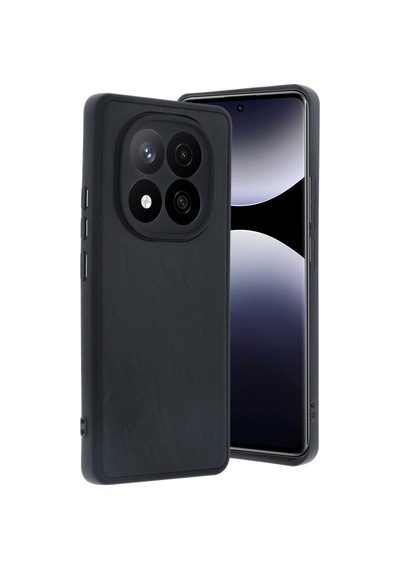 Uryport Xiaomi Redmi Note 14 Pro 4g Kılıf Aras Deri Kapak - Siyah