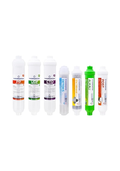 Overwater Kapalı Kasa Su Arıtma Cihazı 7 Li Inline Filtresi Seti Aşamalı Membransız Set Fın60ma Diğer
