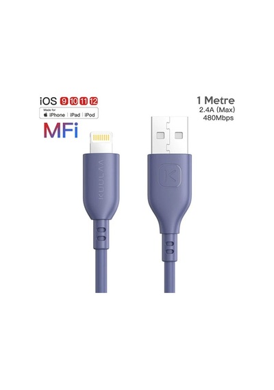 Kuulaa 1M Mfı Sertifikalı 2.4A Apple iPhone Uyumlu 11,11Pro Xs Xr-8 Usb Kablo (457755047)