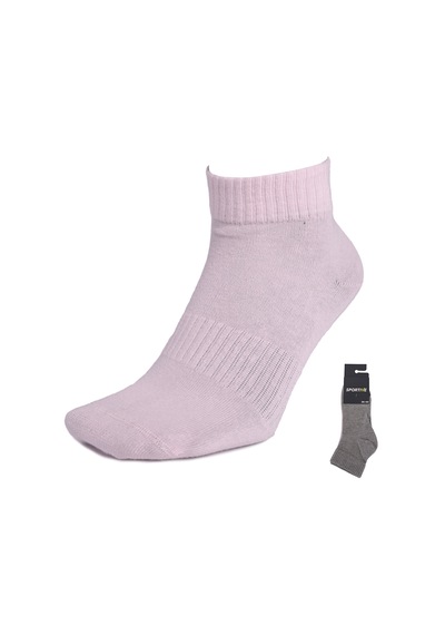 Sportive 2'li Unisex Gri Soket Çorap 25yec008-grıpmb