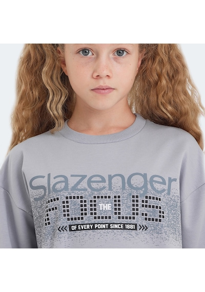 Slazenger LAST Çocuk  Taş Gri Sweatshirt