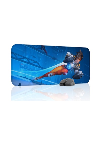Overwatch Kaymaz Dikişli Kauçuk Oyuncu Mousepad V1 - 70x30 Xl Gaming Mouse Pad Fare Altlığı